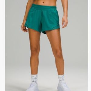 HOTTY HOT LOW-RISE SHORT 4" Teal Lagoon size 6